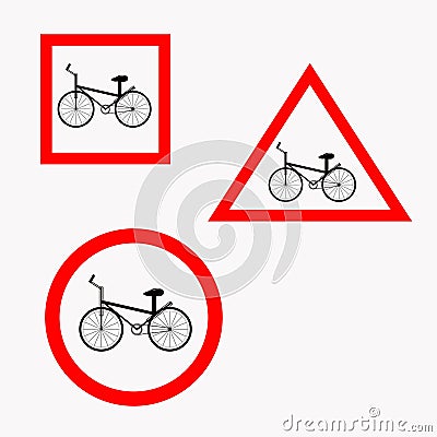 Vector bike. Illustration of a black and white drawing of a bicycle. Vector Illustration